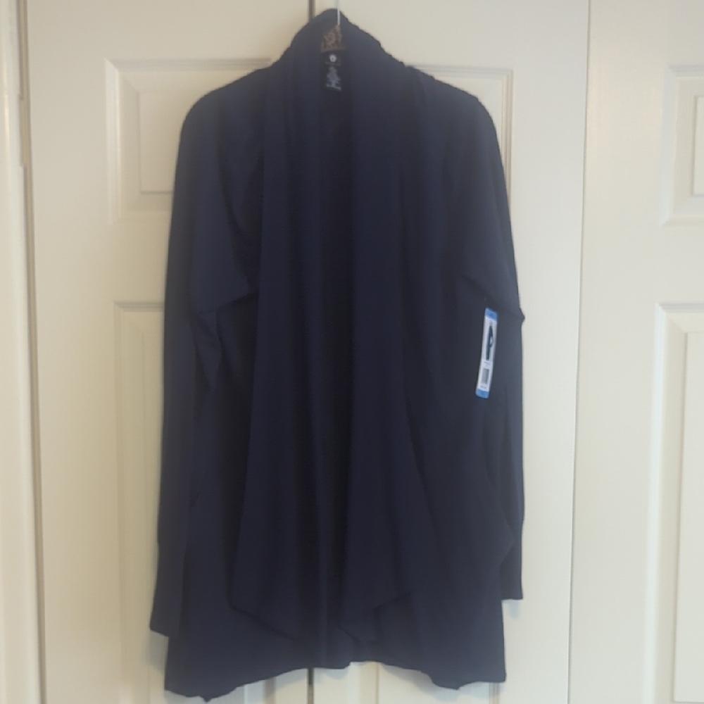 Active Life Navy Cardigan Sweater With Pockets/NWT